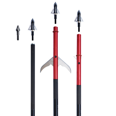 3 SLASH® CARBON CROSSBOW BOLTS, 2 are INsetBlade® Crossbow Bolts.